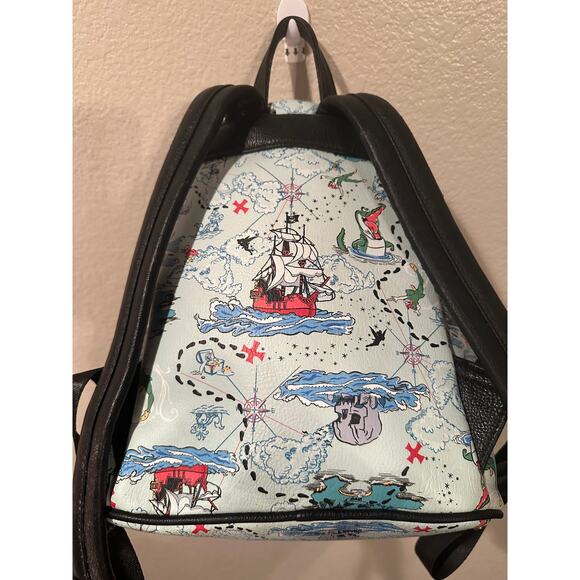 Loungefly Disney Peter Pan Map Mini Backpack - BoxLunch Exclusive Hook Pirates - Picture 6 of 13